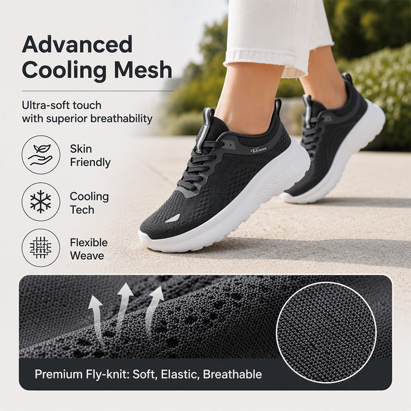 👟💨Fly-Knit Platform Sneakers – Lightweight, Breathable, Stylish