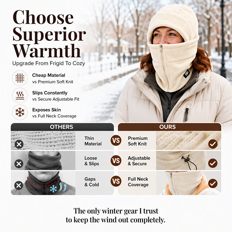 ❄️Winter Hot Sale 50% OFF🔥Winter Warm Balaclava with Zipper