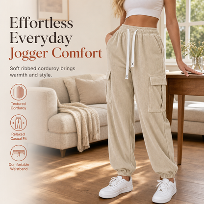 ✨Women's Casual Corduroy Jogger Pants – Soft, Relaxed Fit, Everyday Comfort