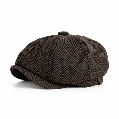 Vintage British Style Newsboy Cap for Men and Women Classic Casual Flat Cap Octagonal Beret Hat