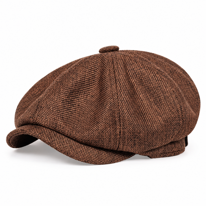 Vintage British Style Newsboy Cap for Men and Women Classic Casual Flat Cap Octagonal Beret Hat