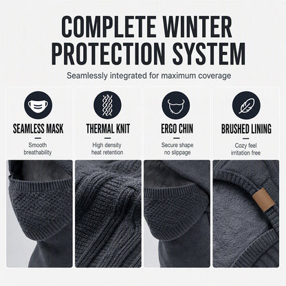 Women's Winter Thermal Hat with Integrated Face Mask