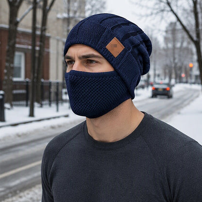 Women's Winter Thermal Hat with Integrated Face Mask