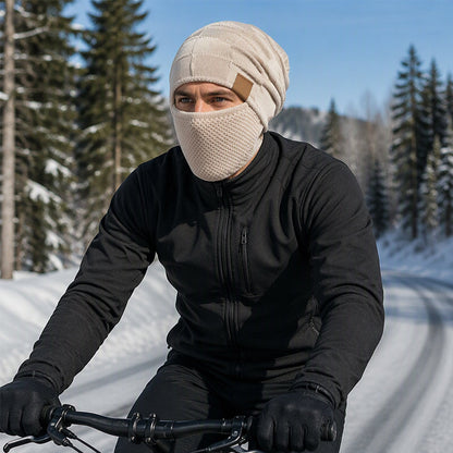 Women's Winter Thermal Hat with Integrated Face Mask