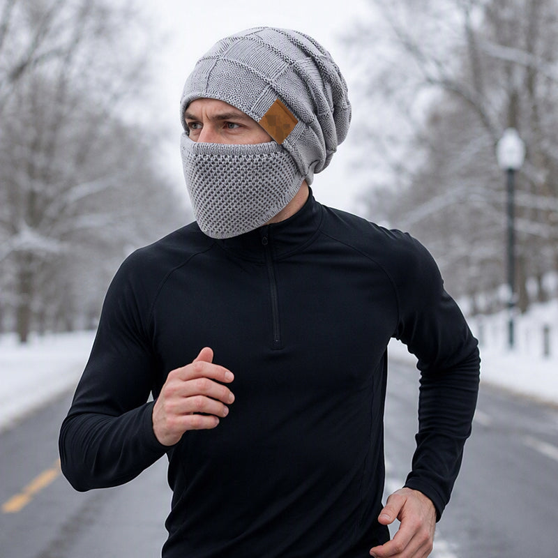 Women's Winter Thermal Hat with Integrated Face Mask