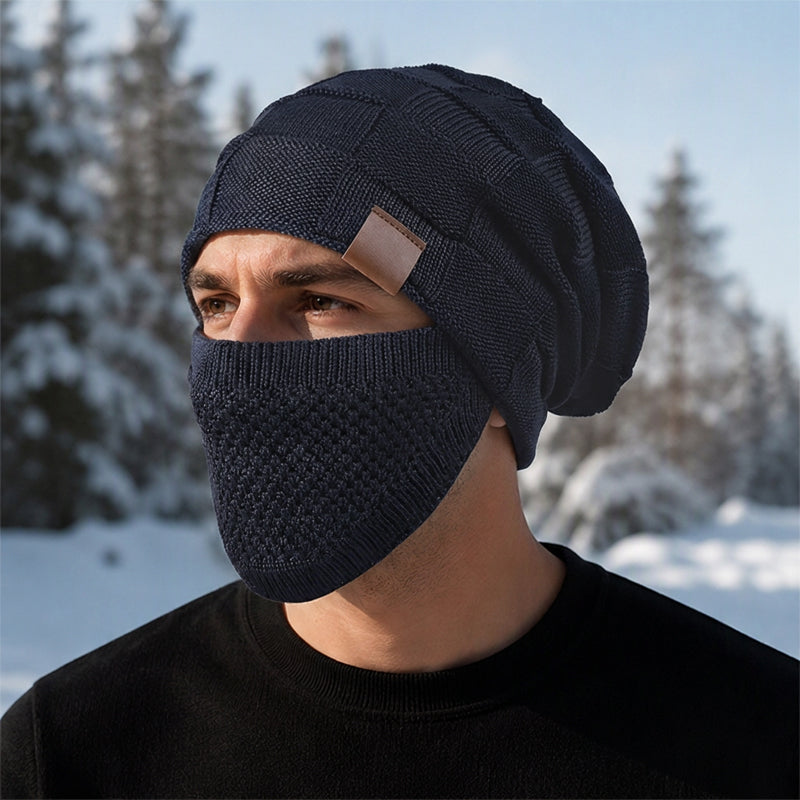 Women's Winter Thermal Hat with Integrated Face Mask