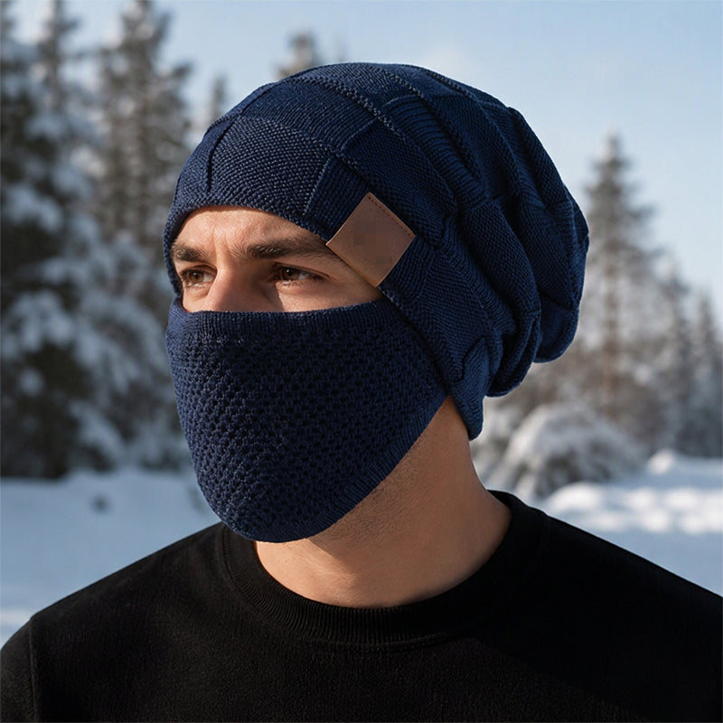Women's Winter Thermal Hat with Integrated Face Mask