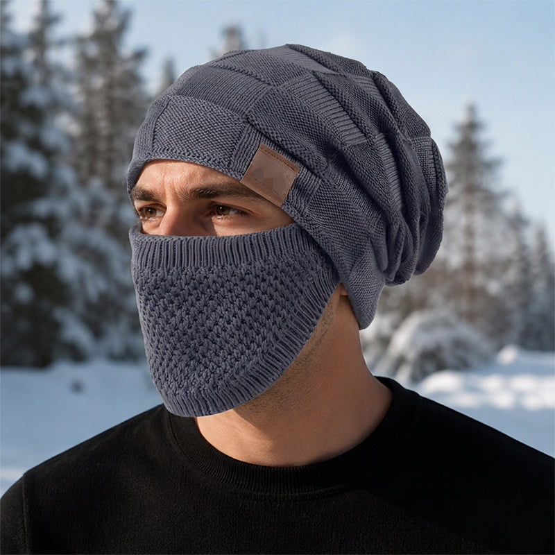 Women's Winter Thermal Hat with Integrated Face Mask