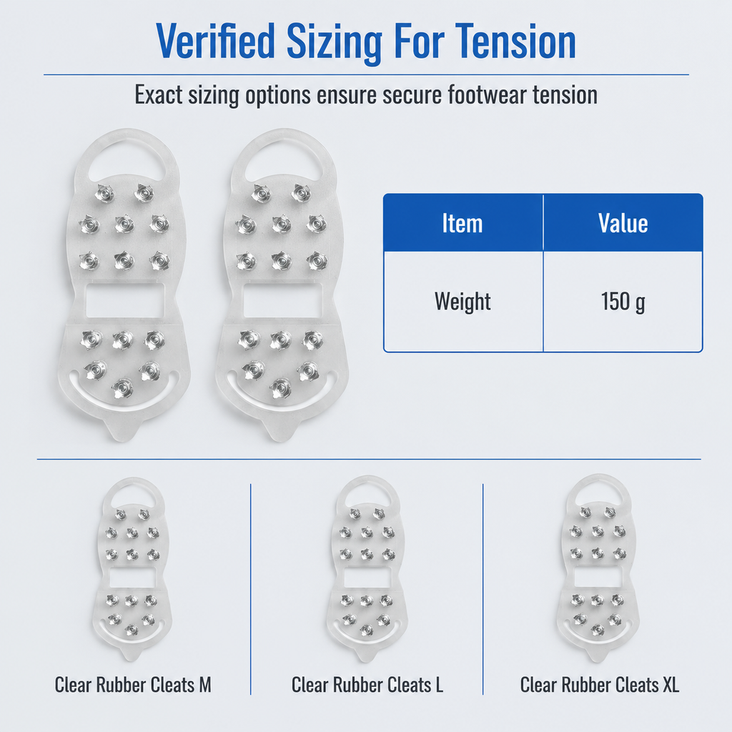 Anti Slip Cleats Crampons Traction Spikes Shoe Covers for Walking on Snow and Outdoor Mountaineering