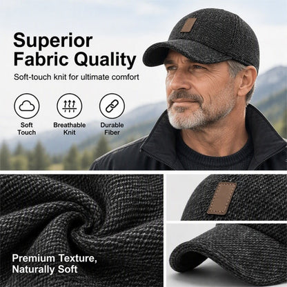 Men's Warm Baseball Cap with Ear Flaps