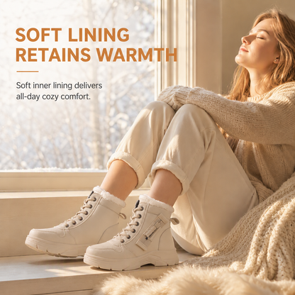 Women Winter Snow Boots Warm Plush Lined Thick High Top Ankle Boots