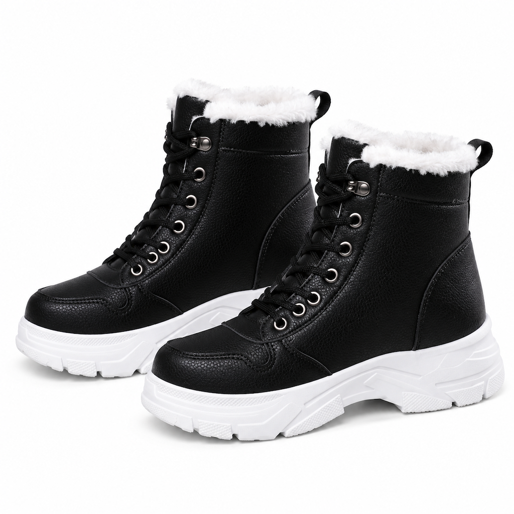 Women Winter Snow Boots Warm Plush Lined Thick High Top Ankle Boots