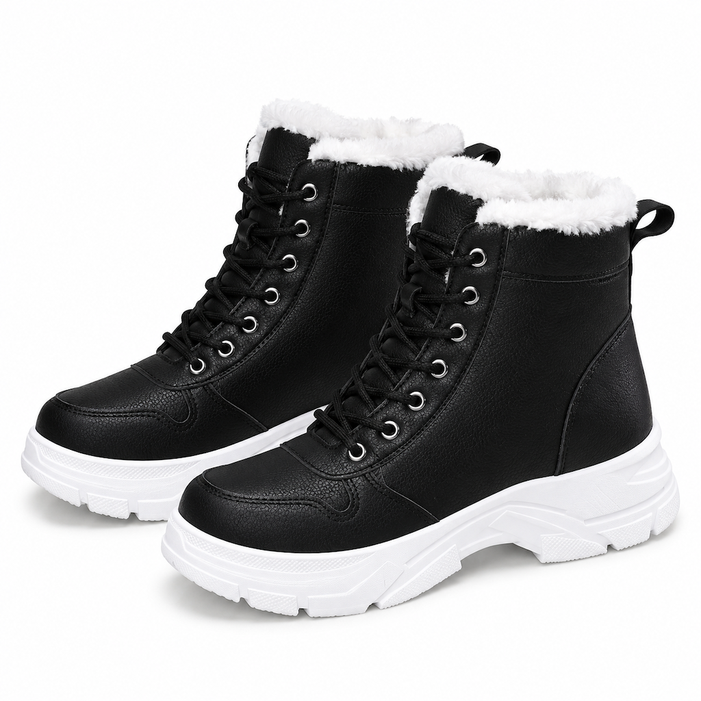 Women Winter Snow Boots Warm Plush Lined Thick High Top Ankle Boots