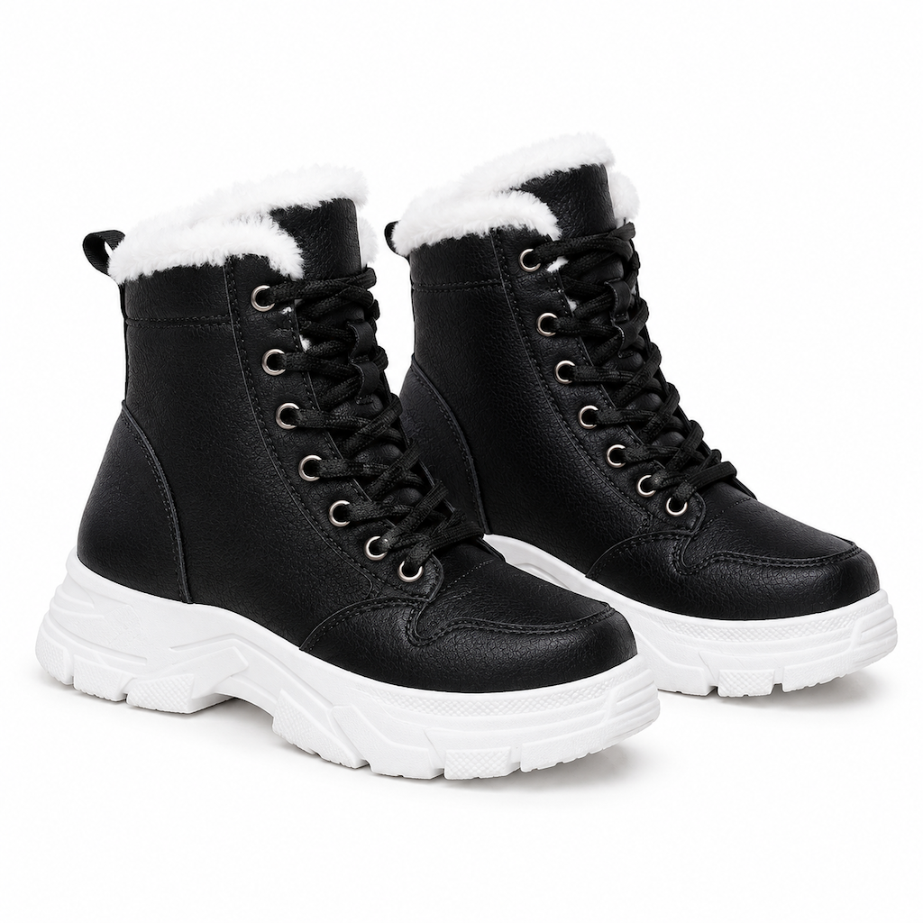 Women Winter Snow Boots Warm Plush Lined Thick High Top Ankle Boots