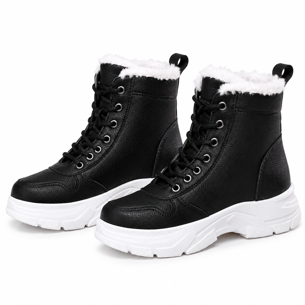 Women Winter Snow Boots Warm Plush Lined Thick High Top Ankle Boots