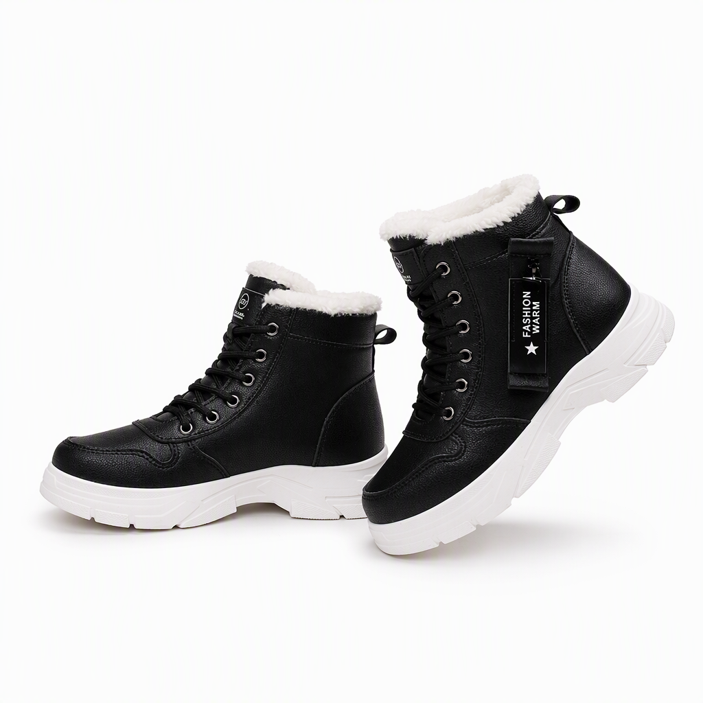 Women Winter Snow Boots Warm Plush Lined Thick High Top Ankle Boots