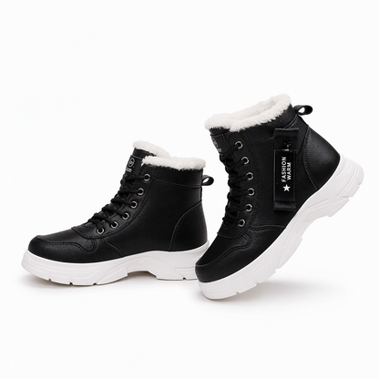 Women Winter Snow Boots Warm Plush Lined Thick High Top Ankle Boots