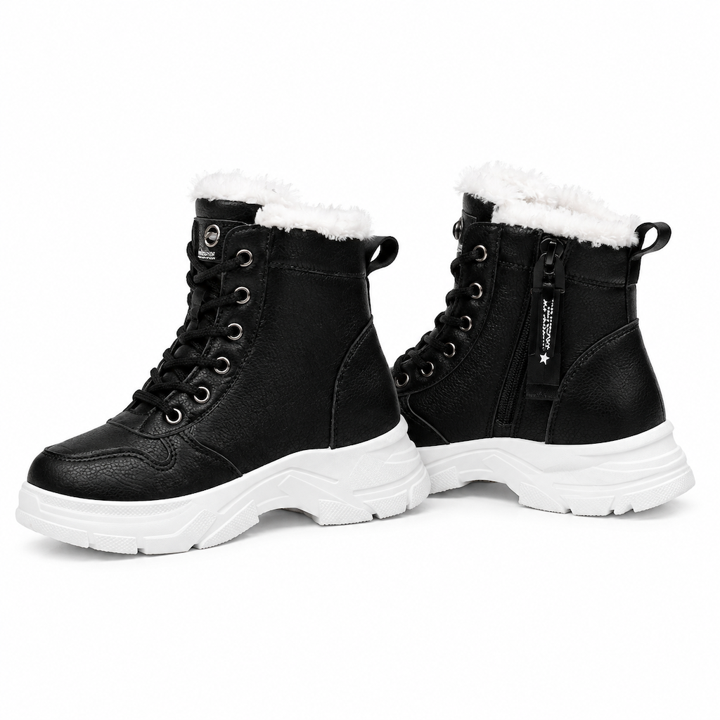 Women Winter Snow Boots Warm Plush Lined Thick High Top Ankle Boots