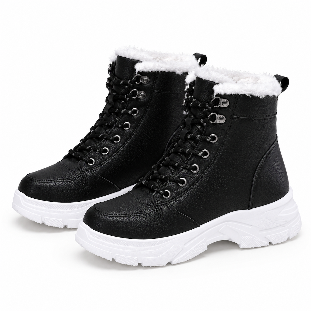 Women Winter Snow Boots Warm Plush Lined Thick High Top Ankle Boots