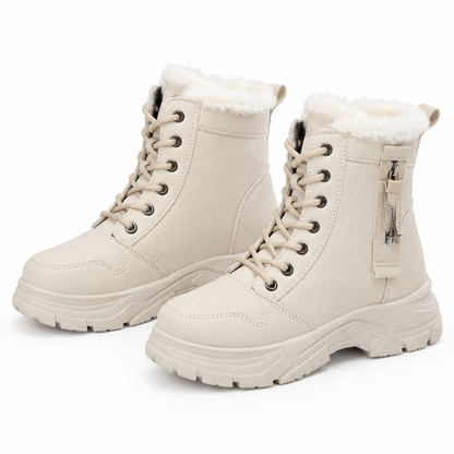Women Winter Snow Boots Warm Plush Lined Thick High Top Ankle Boots