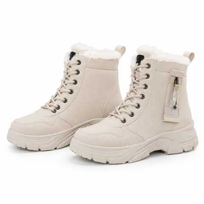 Women Winter Snow Boots Warm Plush Lined Thick High Top Ankle Boots