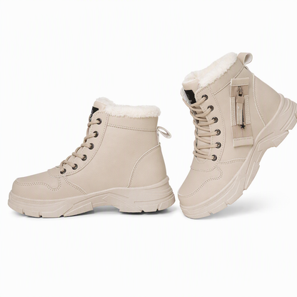 Women Winter Snow Boots Warm Plush Lined Thick High Top Ankle Boots