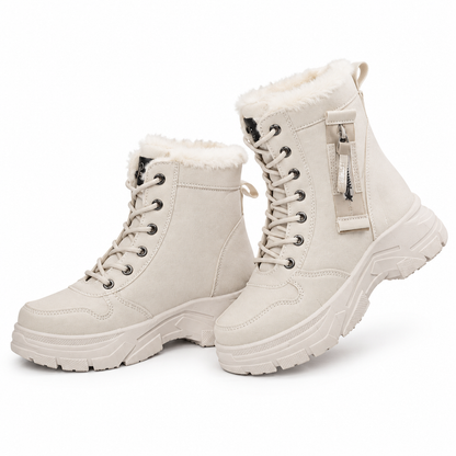 Women Winter Snow Boots Warm Plush Lined Thick High Top Ankle Boots