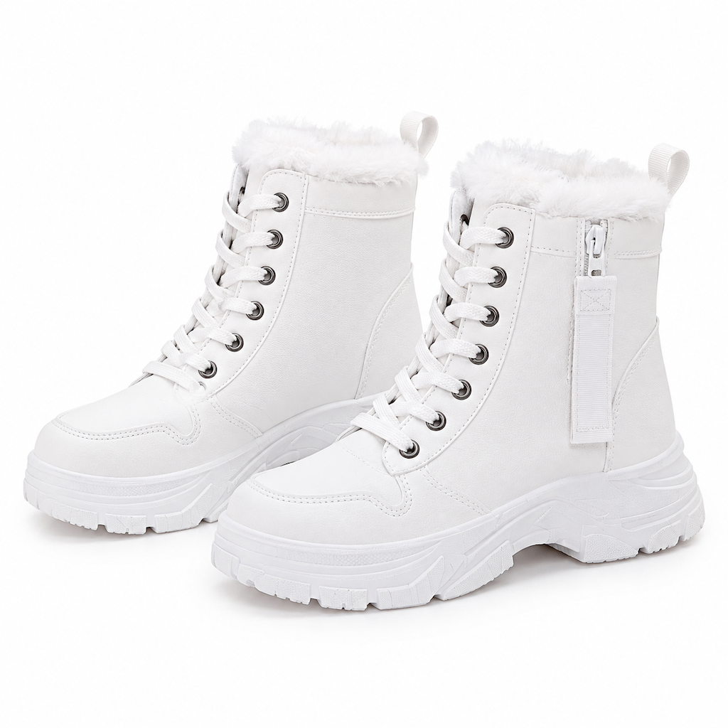 Women Winter Snow Boots Warm Plush Lined Thick High Top Ankle Boots