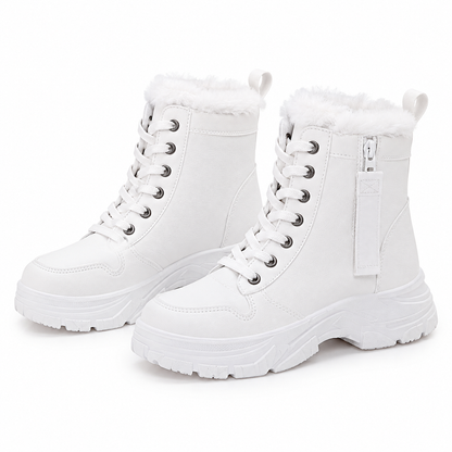 Women Winter Snow Boots Warm Plush Lined Thick High Top Ankle Boots