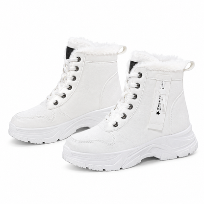 Women Winter Snow Boots Warm Plush Lined Thick High Top Ankle Boots