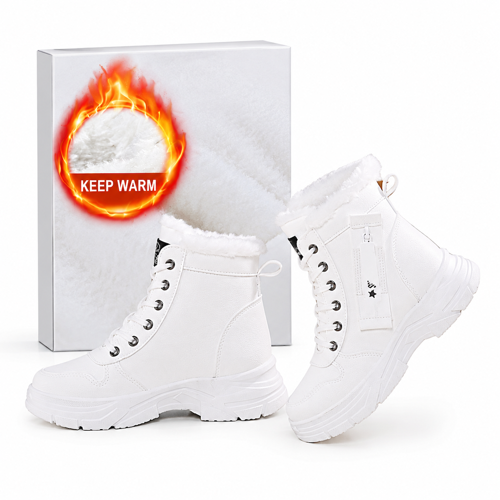 Women Winter Snow Boots Warm Plush Lined Thick High Top Ankle Boots