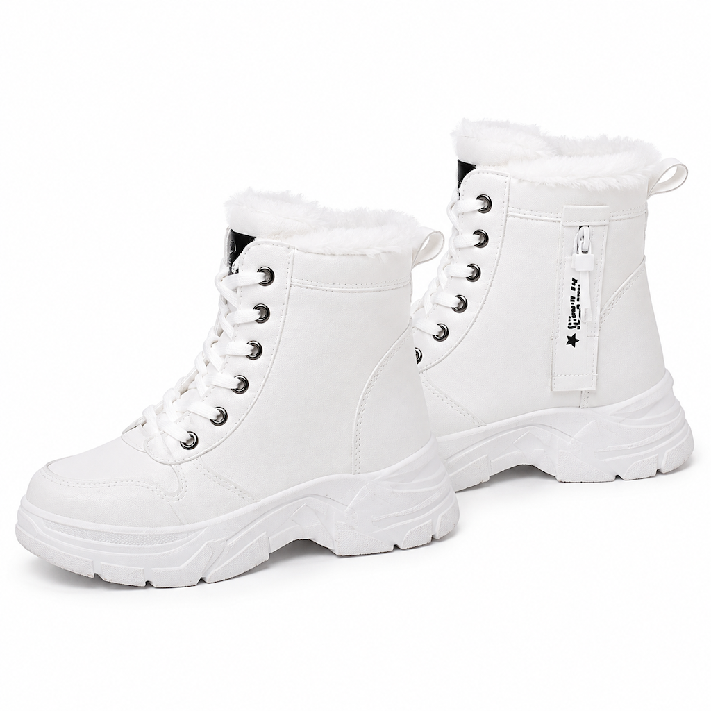 Women Winter Snow Boots Warm Plush Lined Thick High Top Ankle Boots