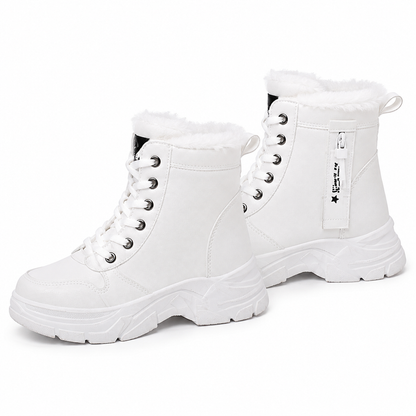 Women Winter Snow Boots Warm Plush Lined Thick High Top Ankle Boots